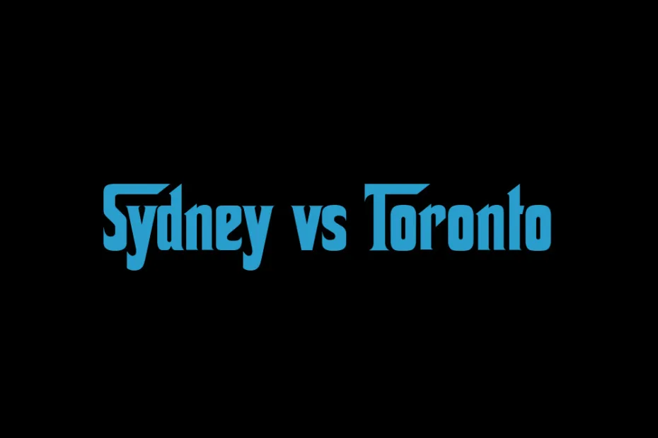 Sydney Vs Toronto