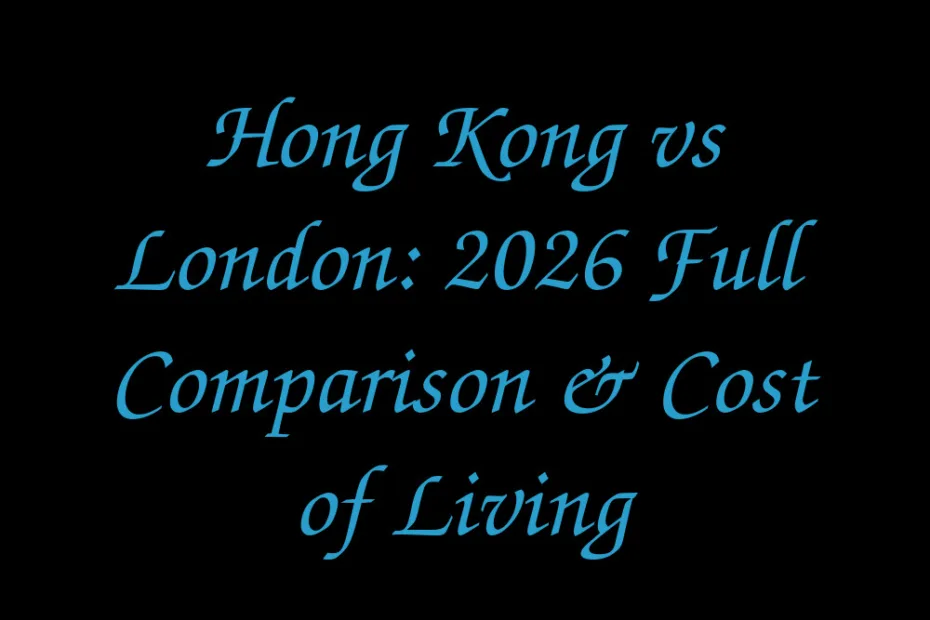 Hong Kong Vs London 2026 Full Comparison Cost Of Living