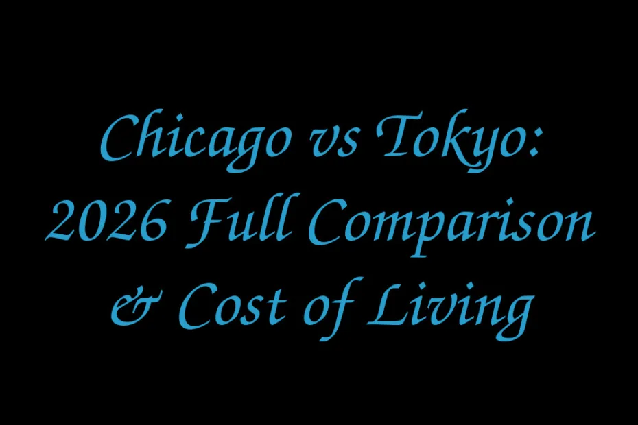 Chicago Vs Tokyo 2026 Full Comparison Cost Of Living