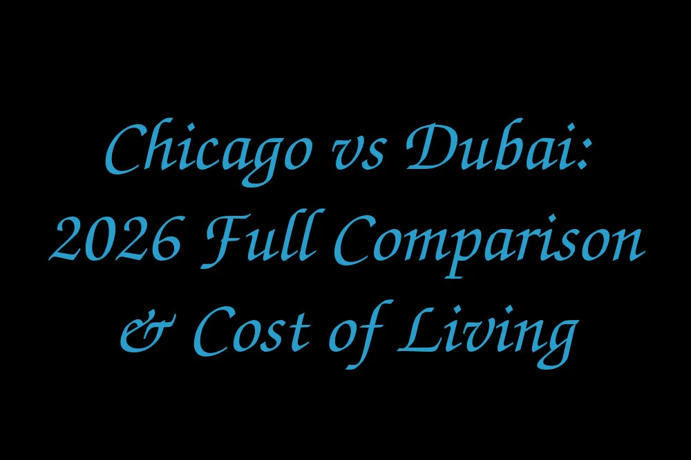 Chicago vs Dubai: 2026 Full Comparison & Cost of Living