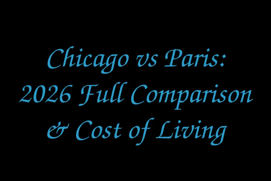 Chicago Vs Paris 2026 Full Comparison Cost Of Living